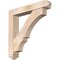 Ekena Millwork Balboa Arts and Crafts Smooth Bracket w/ Offset Brace, Douglas Fir, 7 1/2"W x 44"D x 44"H BKT0806X44X44BOA03SDF - alternate 1